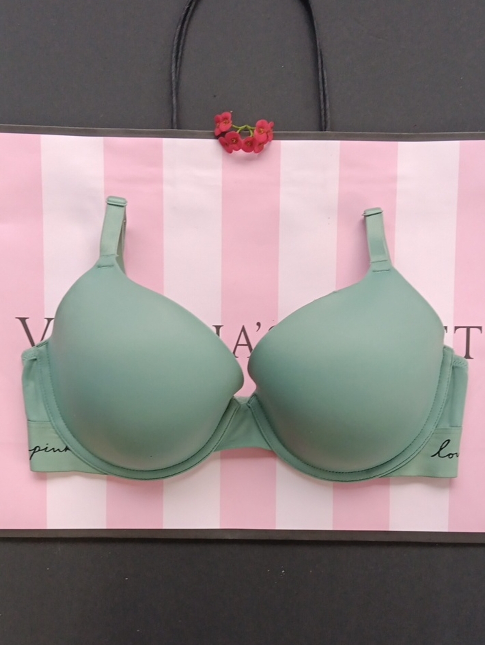 Mint Green Smooth T-Shirt Bra Size 34D